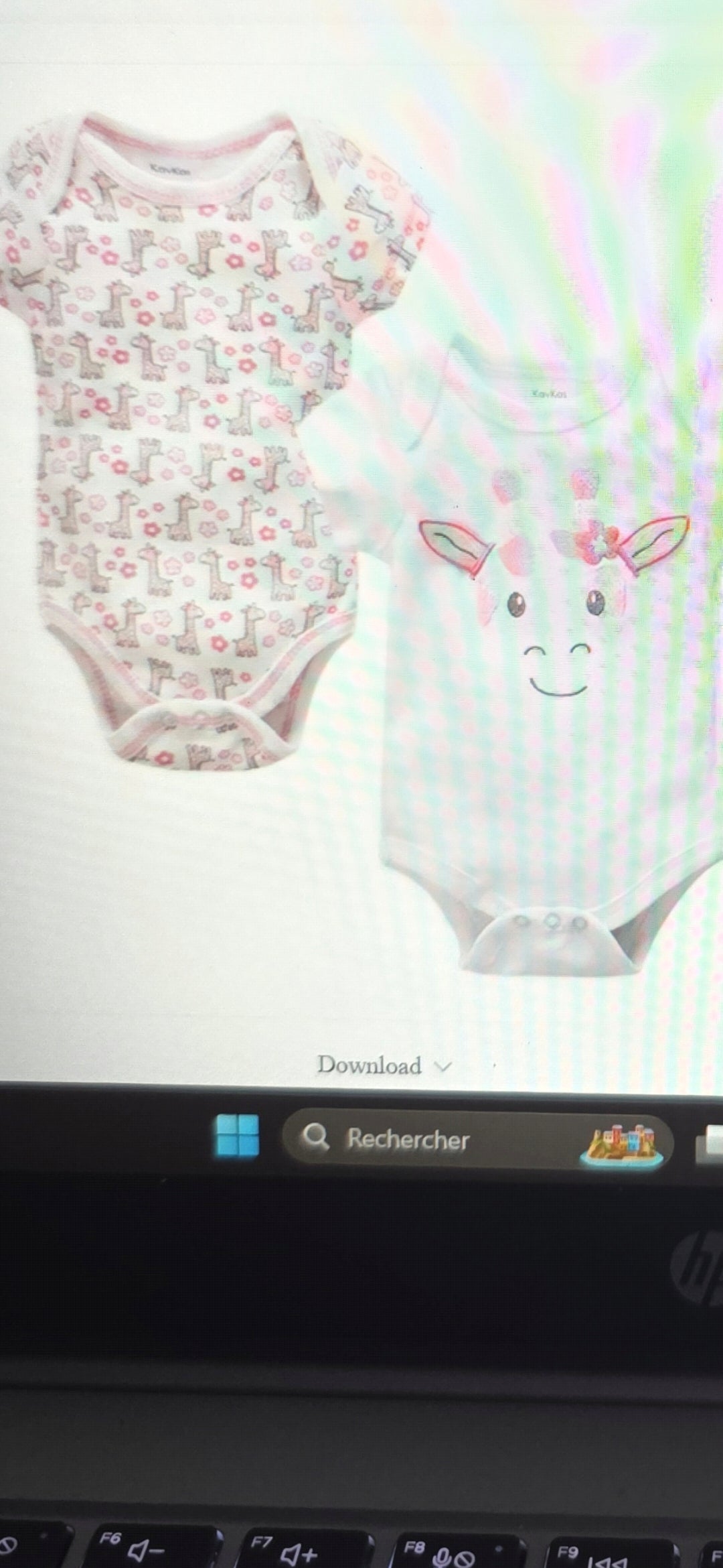 Body Bébé Licorne Douceur.